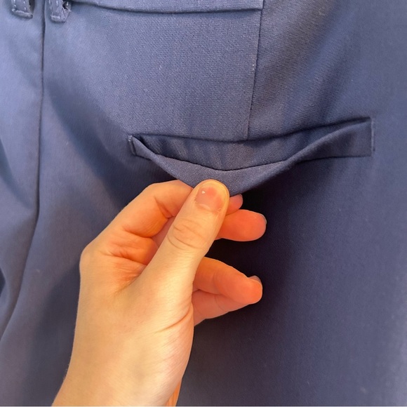 Maeve Slim Trousers Womens Size 12 Navy Blue Pants Anthropologie Office Work - Picture 7 of 14